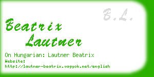 beatrix lautner business card